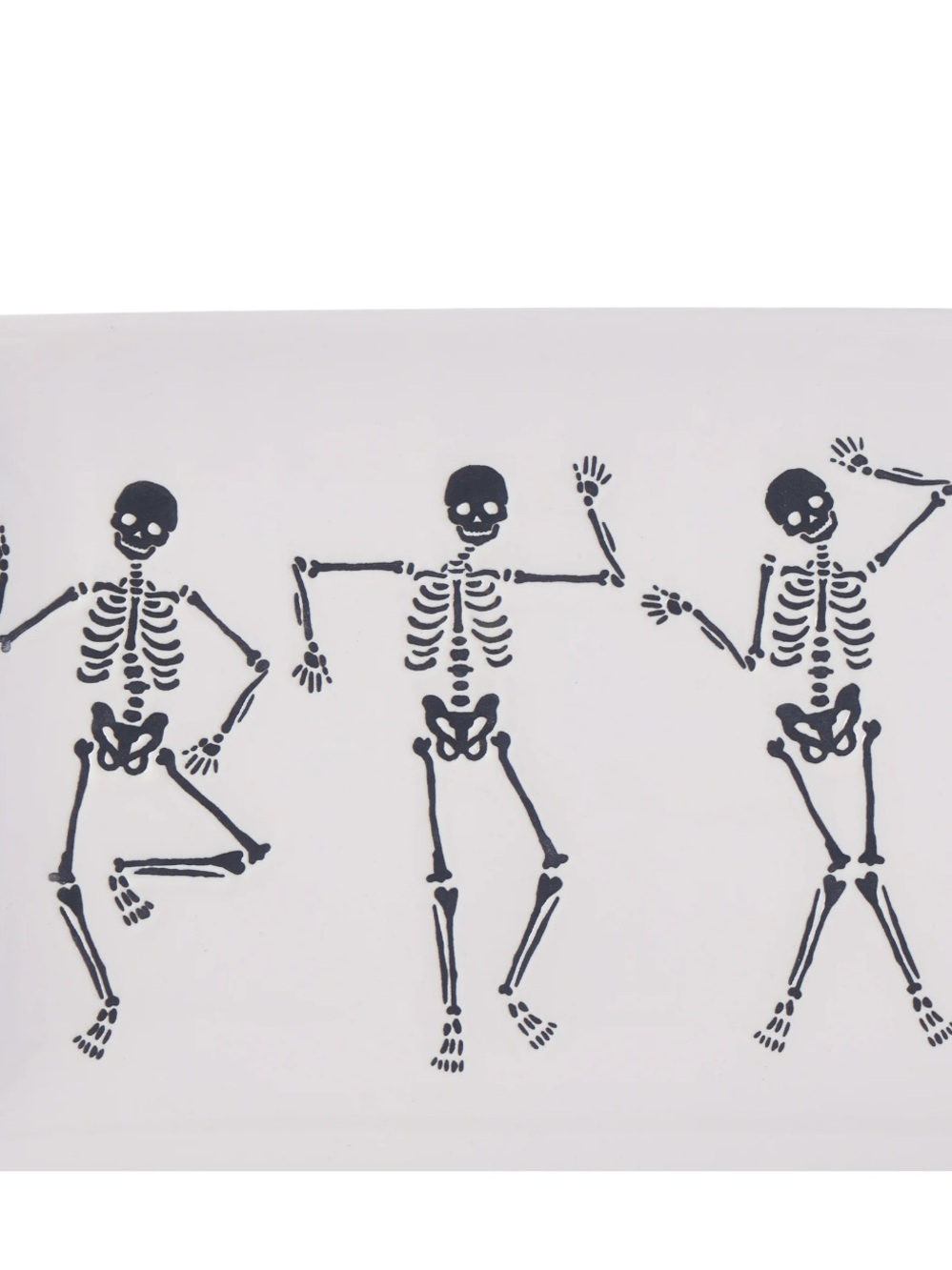 Way to celebrate Halloween skeleton ceramic tray NWT - Picture 4 of 5